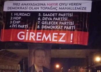 Bu açık bir kışkırtma: Pankartı kim astı?